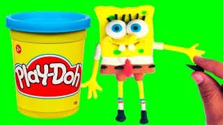 Dibusymas Spongebob Superhero Play Doh Stop Motion Cartoons