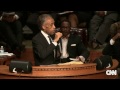 Rev. Al Sharpton speaks at the funeral of Michael Brown