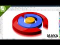 3D logo using extrude tool in coreldraw | Coreldraw tutorial | The Basics for Beginners