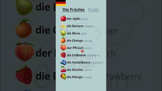 Fruits In German Die Früchte