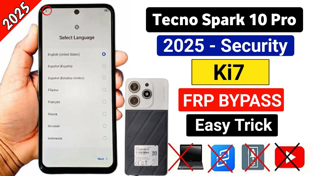 Tecno Spark 10 Pro (Ki7) FRP Bypass Android 13/14 || Tecno Spark 10 Pro (Ki7) FRP Bypass Android 13/14 ||