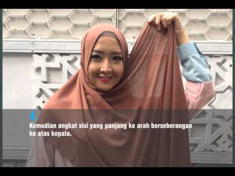 Gambar Tutorial Hijab Casual Syar'i