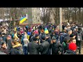 Video Харьковский Евромайдан собрал более 15 000 человек возле дворца спорта 22.02.2014