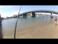 San Diego Fishing 2013: Donny Joergensen reels up a spotted bay bass.