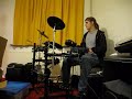 Latin/Cuban Ostinato workout. Stick Control vs Tresillo and backbeat flange. Just practicing pt 1/3