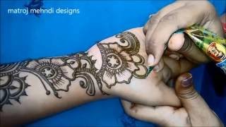 Best Easy Arabic Mehndi Henna Designs Tutorials - Matroj Mehndi Designs