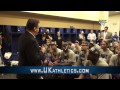 Kentucky Wildcats TV: Coach Cal talks to his team following the victory over Michigan.