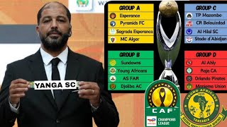Ratiba Kamili Ya Makundi Klabu Bingwa Afrika 20242025, Yanga Sc Yapangiwa Timu Hizi Tishio Afrika
