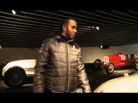 A guided tour of the Mercedes-Benz Museum with Lewis
