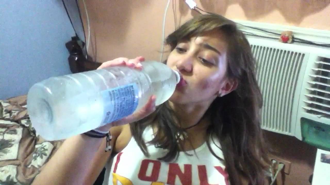 Girl chugging with some burping compilation