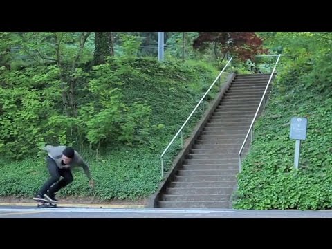 MASSIVE BS FEEBLE CRUSTY 33 STAIR RAIL!?!! - WTF! - Dalton Dern