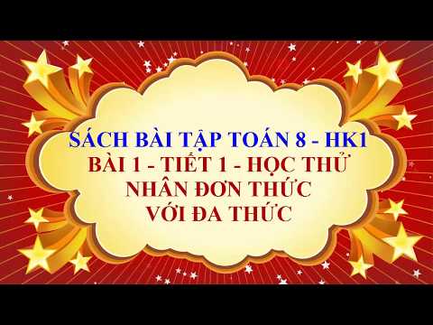 Toán học lớp 8 - Sách bài tập - Bài 1 - Nhân đơn thức với đa thức