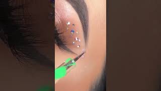 How To Apply Rhinestones On Your Eyes Makeup Tutorial