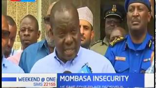 Mombasa Insecurity Matiangi Blames Drugs For Violence