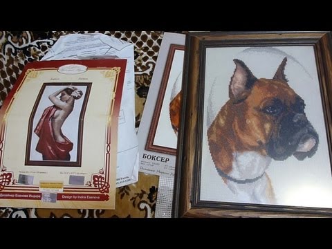Вышивка крестом боксёр Вышивка крестом боксёр