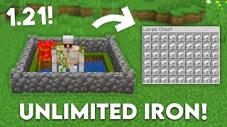 Minecraft 1.21 Easy Iron Farm Tutorial In Bedrock