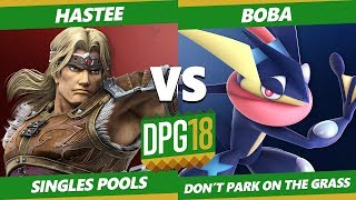 Smash Ultimate Tournament - Hastee (Simon) Vs. UWeeB | Boba (Greninja) DPOTG18 SSBU Pools