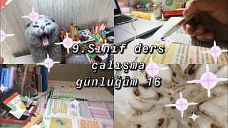 9.Sinif Ders Çalişma Günlüğüm 16 Bol Dersli̇ Geçen Bi̇r Günüm Tüm Gün Ki̇mya Çalişmak