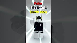 Cheap Fake Black Valk Roblox Outfit Idea