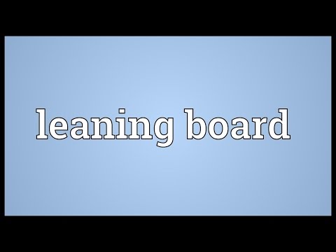 Header of leaning board