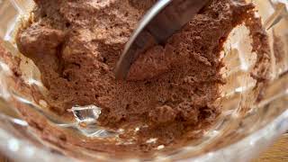 Schoko-Mousse, Mousse au Chocolat, ohne Sahne, ohne Butter, ohne Eigelb Schoko Schaum, 3 Zutaten