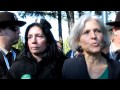 Jill Stein and Cheri Honkala protest at Hofstra Debate