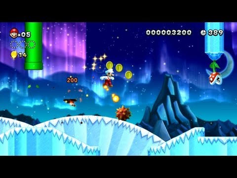 New Super Mario Bros. U -- Follow that Fireball in Prickly Goombas!