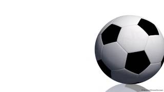 Soccer Ball Rolls On White Background - Free Use