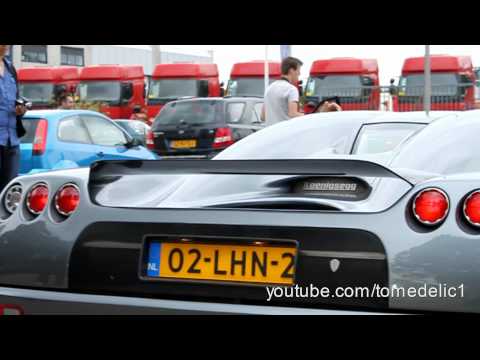 Koenigsegg CC8S revs and brutal acceleration sound