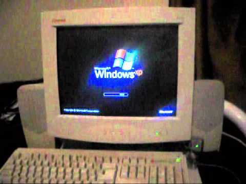 My Custom Built Computer from 2001 booting Windows XP - YouTube