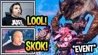 Streamerzy Reagują Na Event - Robot Vs Potwór W Fortnite Shoty Fortnite