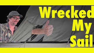 I DESTROYED my Mainsail! Mad Dash No.3 Coffs Harbour-Gold Coast.  Ep229