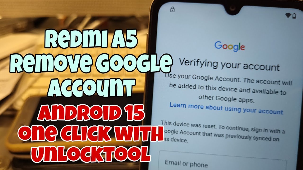 UnlockTool! Redmi A5 4G, Remove Google Account, Bypass UnlockTool! Redmi A5 4G, Remove Google Account, Bypass