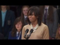 President Obama addresses students at Waterfront Hall in Belfast