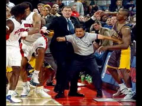 Throwback Music circa 2004 www.4IZE.com The Pacers-Pistons brawl (also 