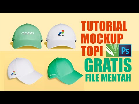 Tutorial Mockup Topi Dengan Mudah disertai file mentah || Tutorial corelDRAW & Photoshop
