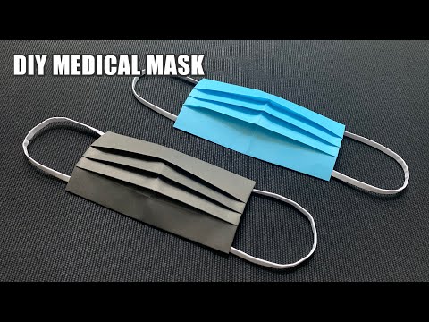 【ORIGAMI FACE MASK】😷 / CÁCH LÀM KHẨU TRANG Y TẾ SIÊU ĐƠN GIẢN TỪ GIẤY #OrigamiMask