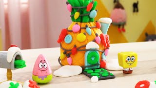 Spongebob Squarepants Pineapple House Speed Build Play-Doh Creative Ideas For Kids