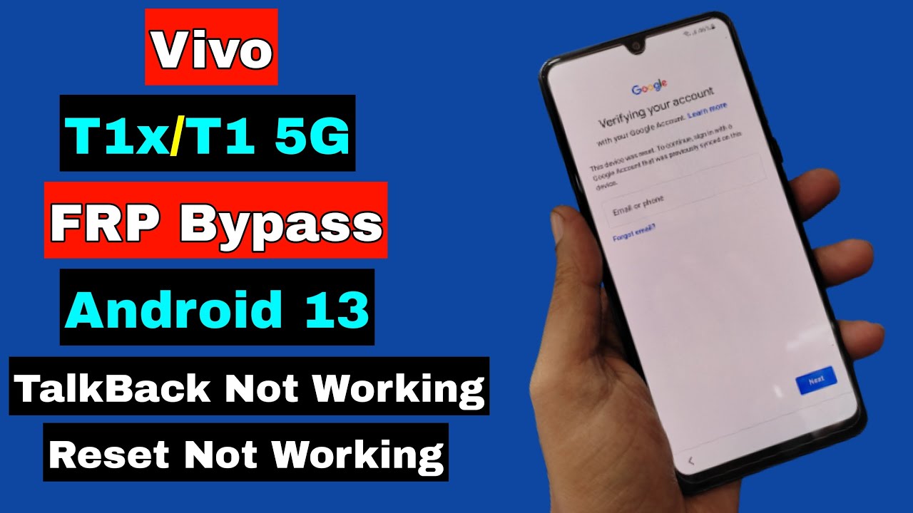 Vivo T1X/T1 5G FRP Bypass Android 13 Without PC | Vivo Vivo T1X/T1 5G FRP Bypass Android 13 Without PC | Vivo