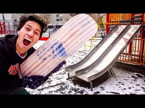 PRO SKATER VS SNOWSKATING!!  *first time Ever!*
