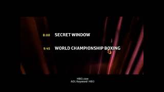 Hbo Tonight Bumper From January 29, 2005
