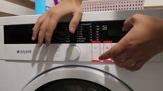 Arçelik Çamaşır Makinesi Resetleme (Hata Kodu Silme | Test Modu)