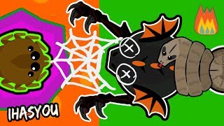 MOPE.IO BEST WEBBING TROLL ft LA FLAME!! TRAPPING A BLACK DRAGON ! (Mope.io Funny Trolling Update)