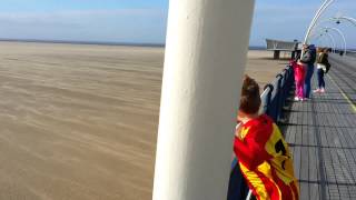 Southport Beach On A Windy Autumn Day