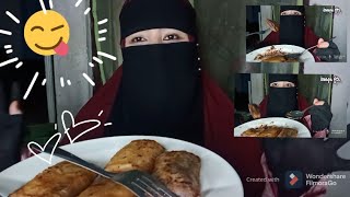 Mukbang Piscok Lumer Coklat Memakai Cadar Ala Bunga Ftr