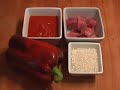 Pimientos rellenos (más arroz)