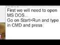 MS DOS