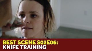 Ani Bezzerides Knife Training - True Detective 2x06 \