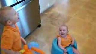 Baby Mackenzie's first laughs