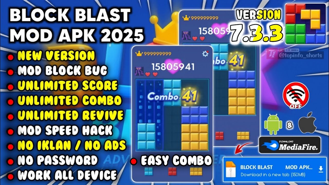 Download Block BLAST MOD APK V7.3.3 and Block Block Bug Download Block BLAST MOD APK V7.3.3 and Block Block Bug
